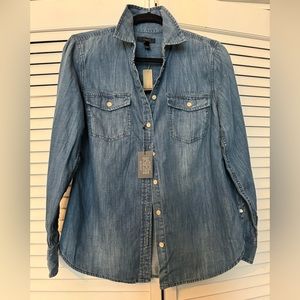 NWT J Crew Denim Shirt 6P